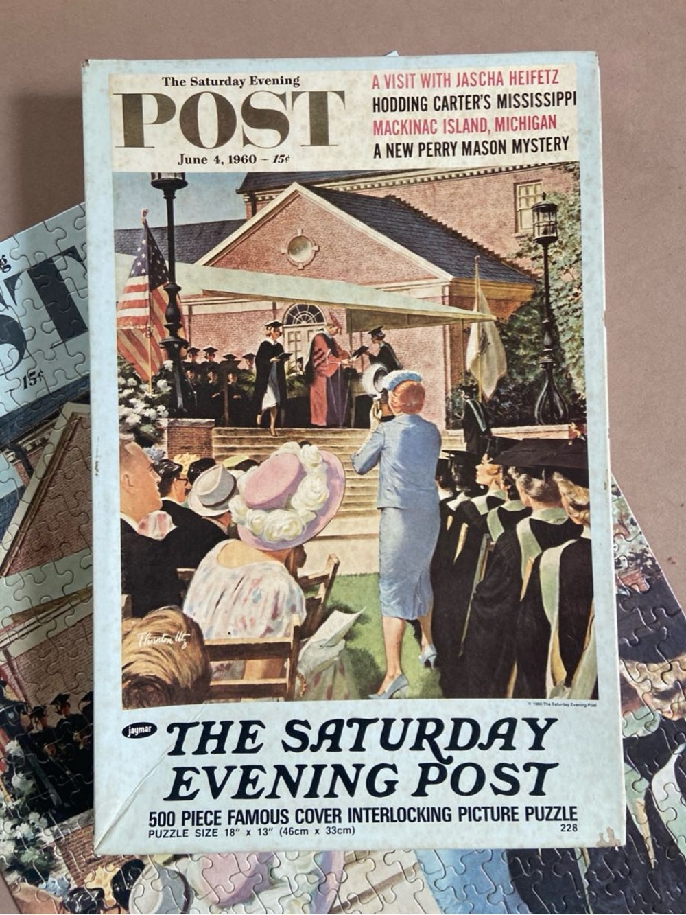 500-Piece Vintage Jigsaw Puzzle The Saturday Evening Post Jaymar